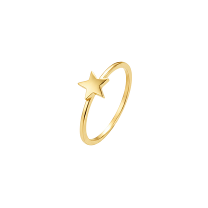 Minimal Star Band Ring
