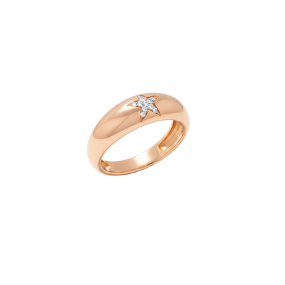 Star Dome CZ Ring