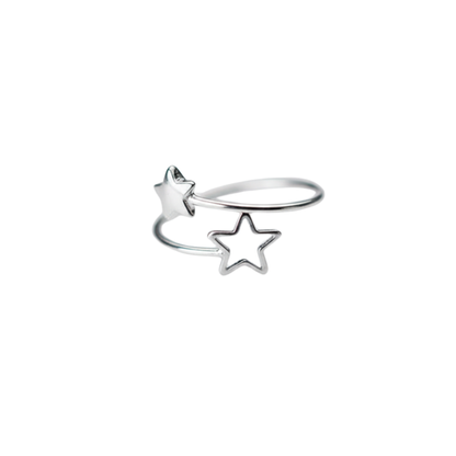 Double Star Open Ring
