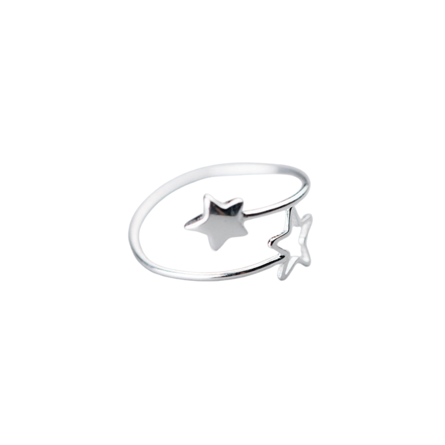 Double Star Open Ring