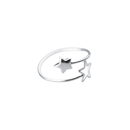 Double Star Open Ring