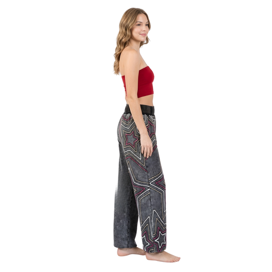 Washed Star Jogger Pants