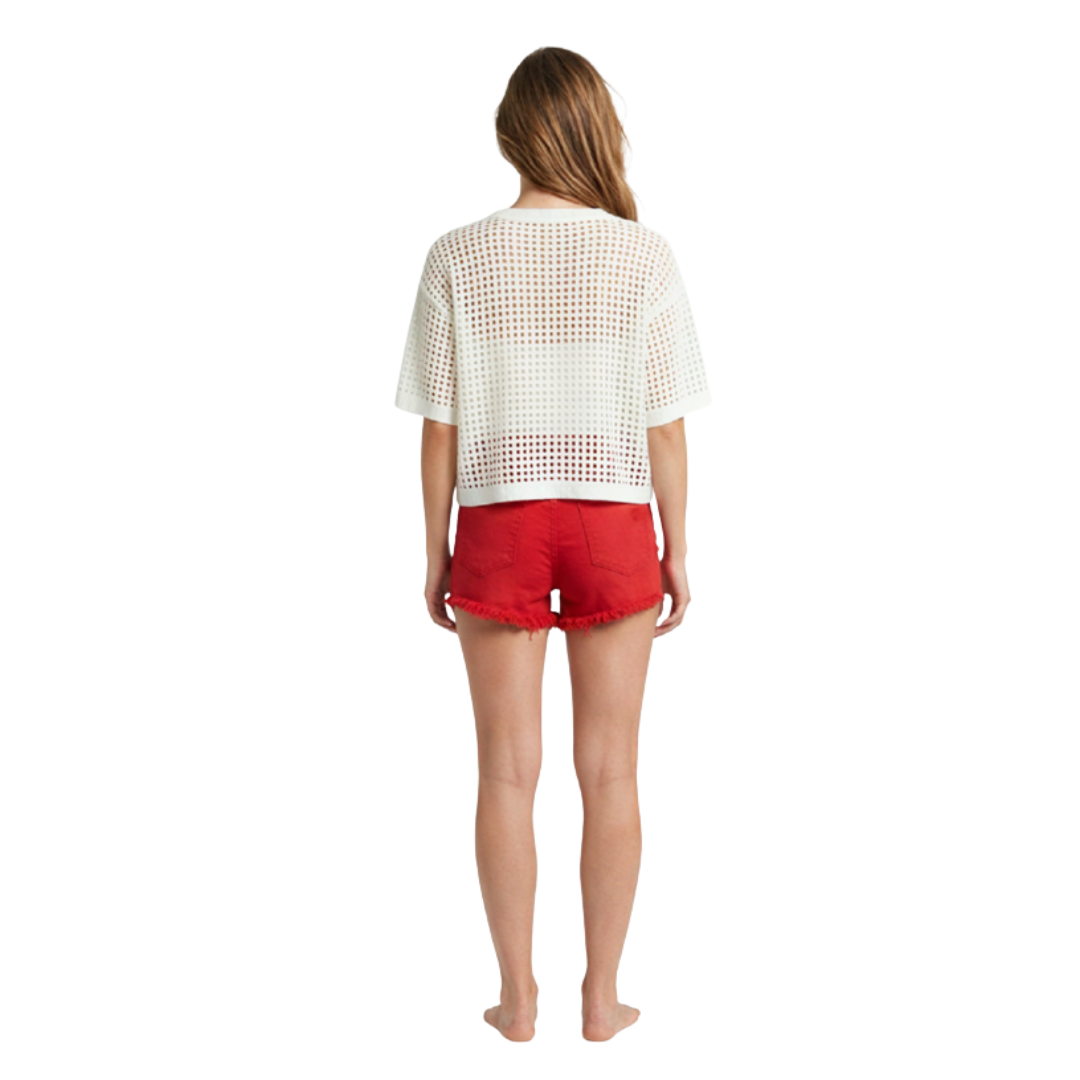 Flag Crochet Sweater Top