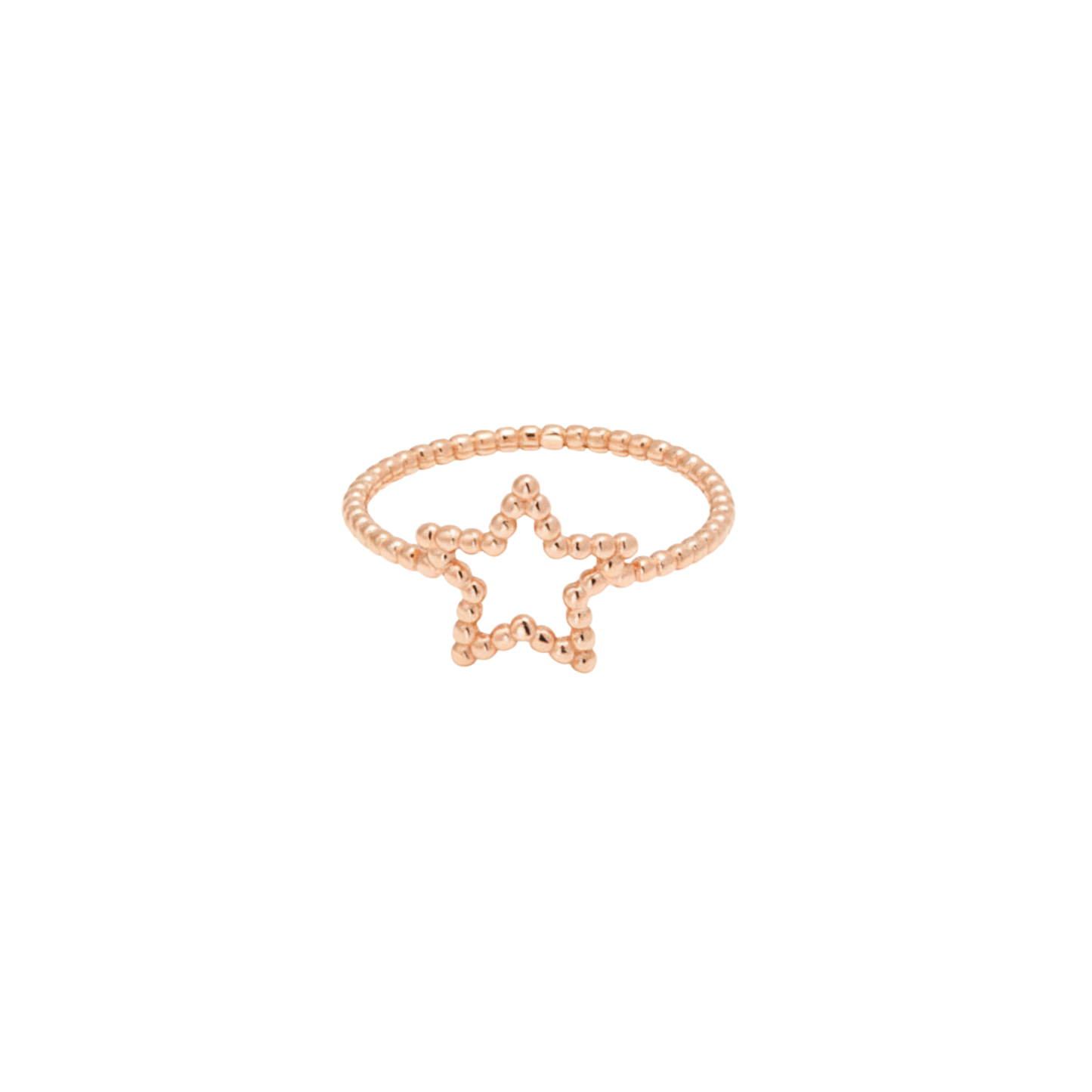 Minimal Beaded Star Ring
