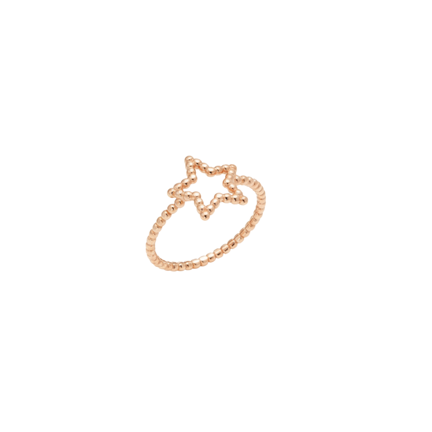 Minimal Beaded Star Ring