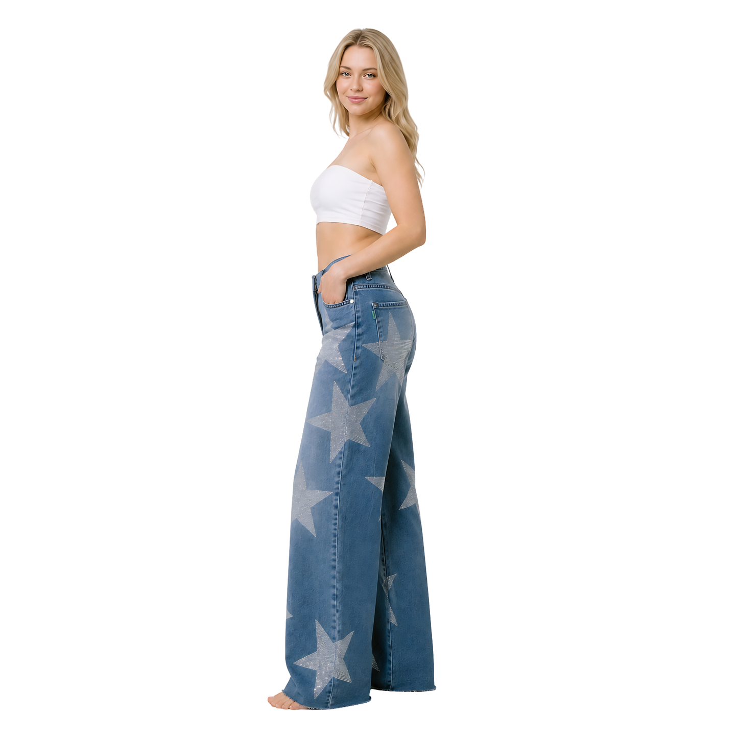 Star Night Wide Jeans
