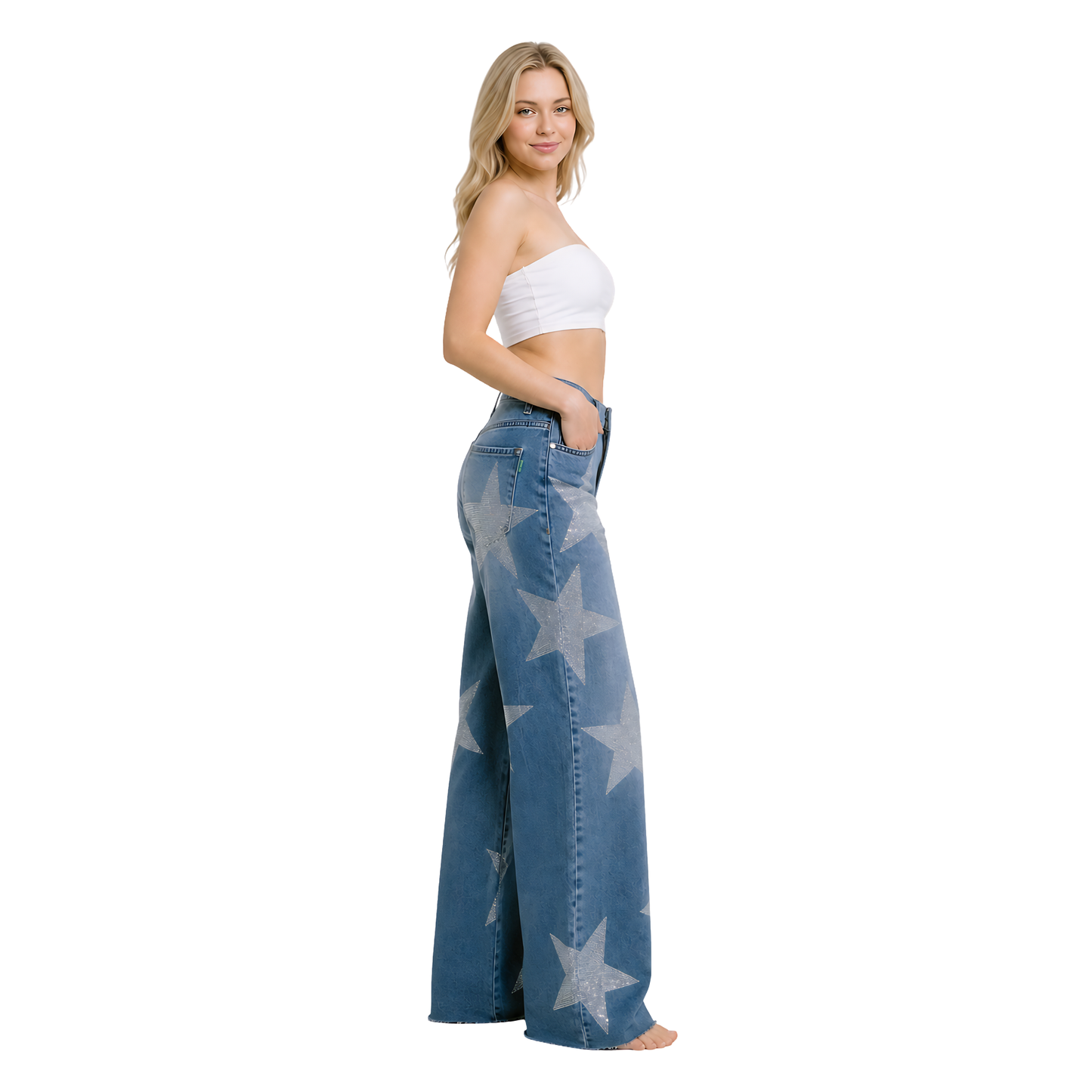 Star Night Wide Jeans
