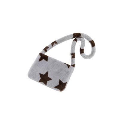 Plush Star Faux Fur Handbag