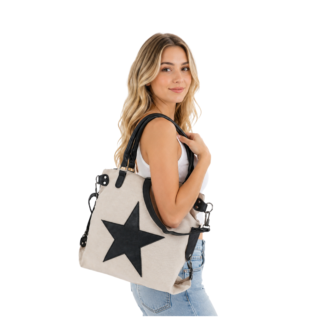 Urban Star Canvas Tote Bag