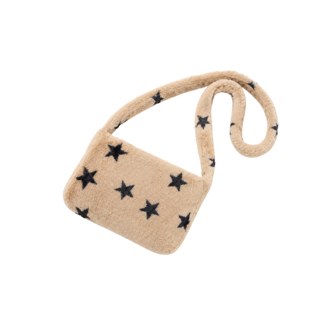 Plush Star Faux Fur Handbag