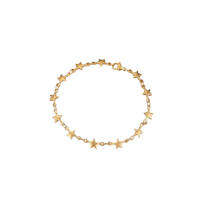 Stainless Steel Multi Star Chain Bracelet