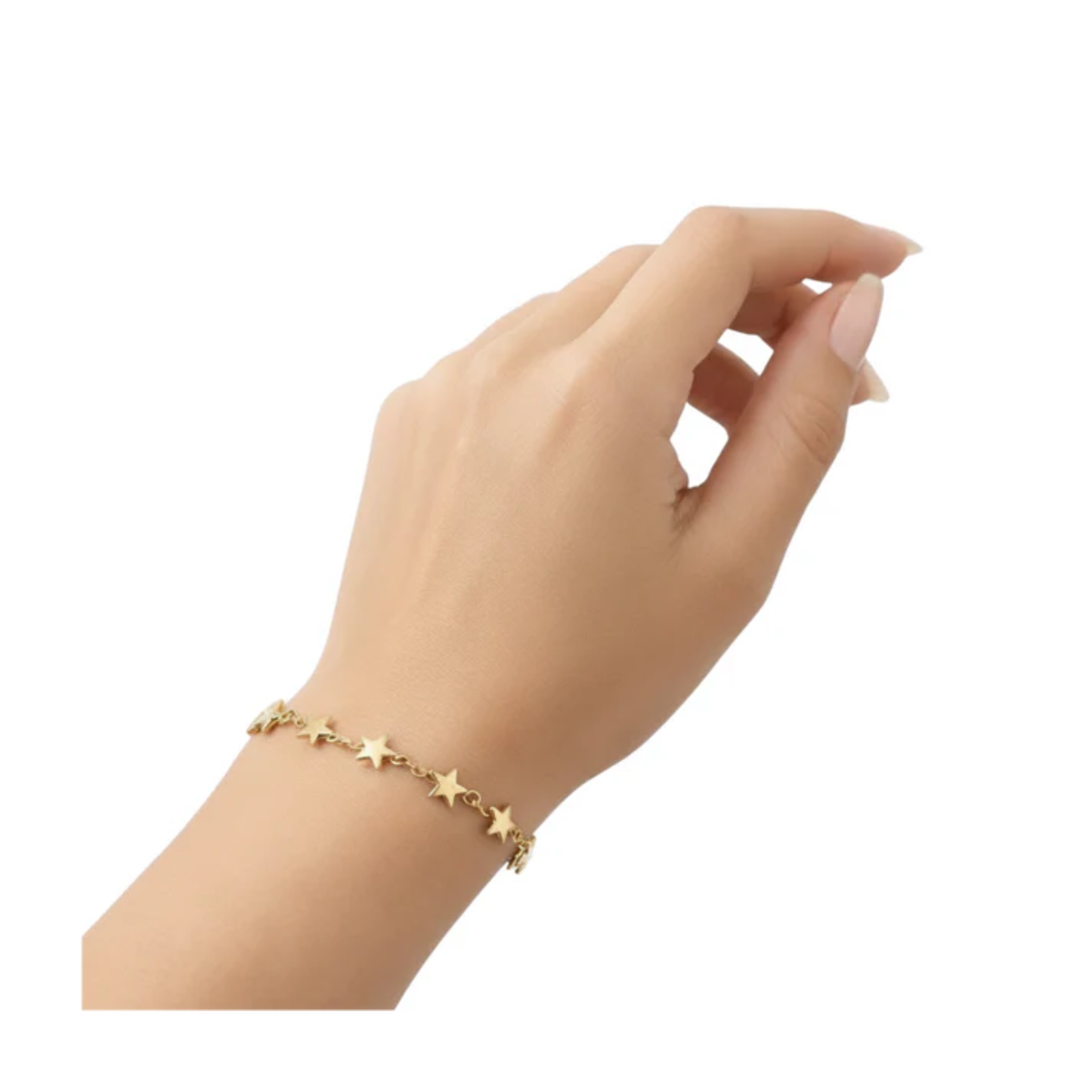 Stainless Steel Multi Star Chain Bracelet