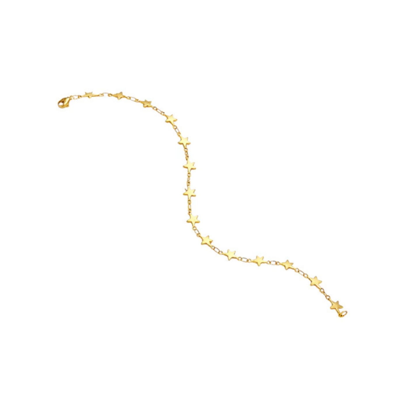 Stainless Steel Multi Star Chain Bracelet