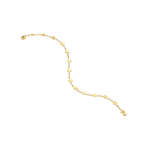 Stainless Steel Multi Star Chain Bracelet
