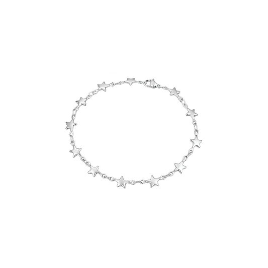 Stainless Steel Multi Star Chain Bracelet