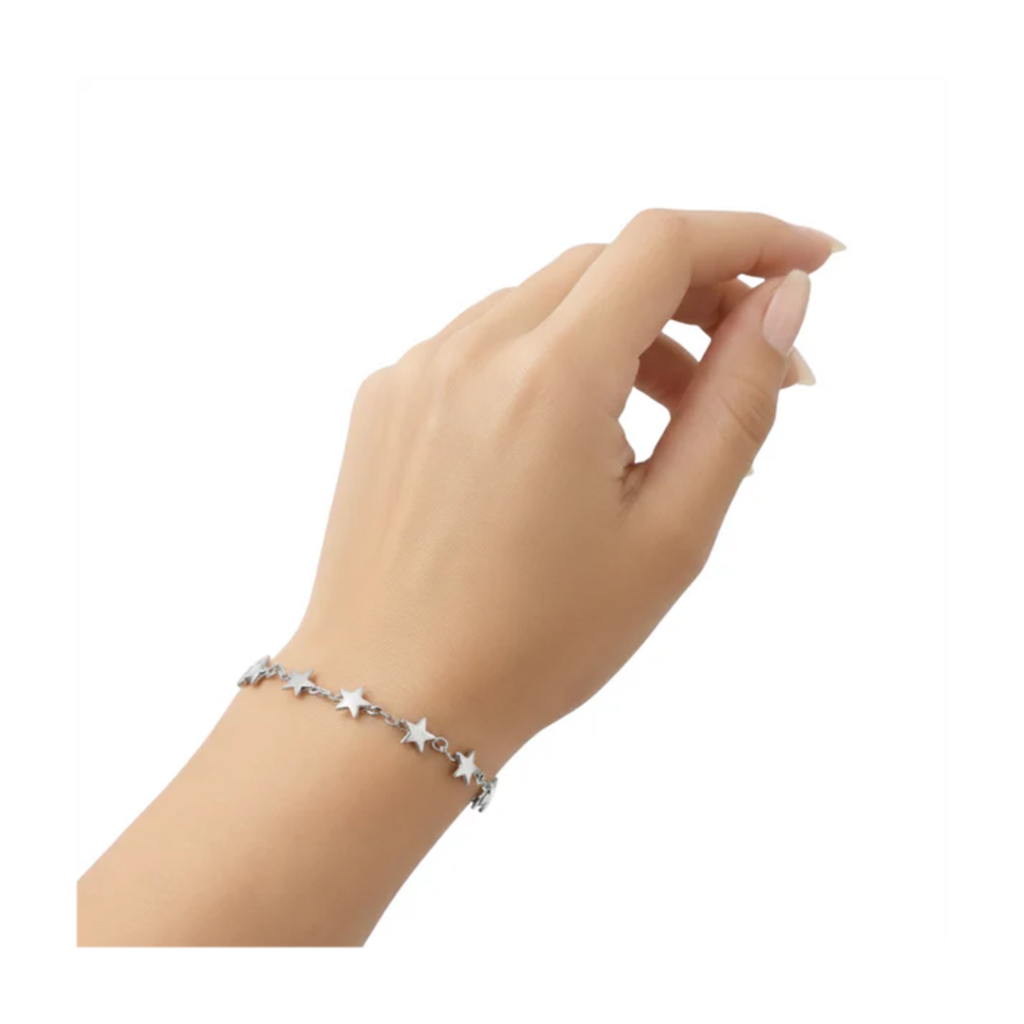 Stainless Steel Multi Star Chain Bracelet