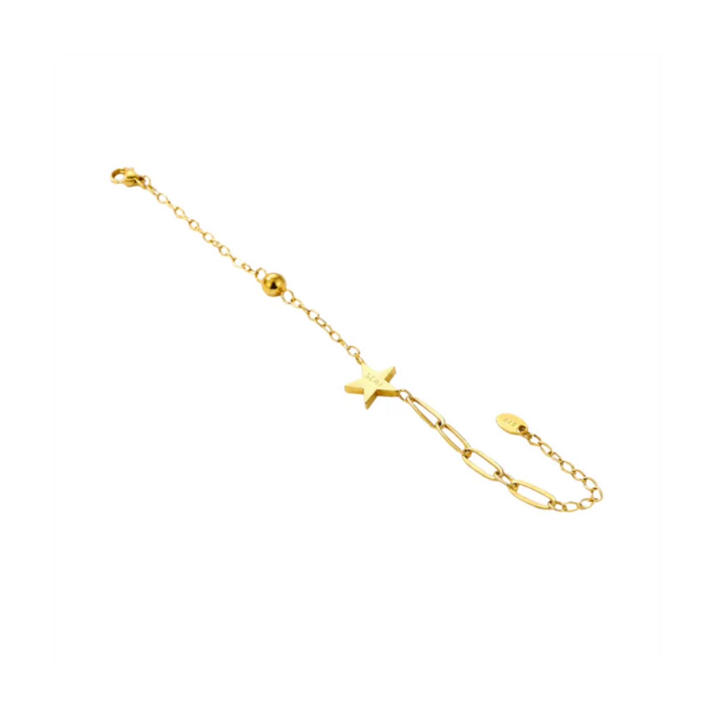 18K Gold Plated Eastern Star Chain Bracelet