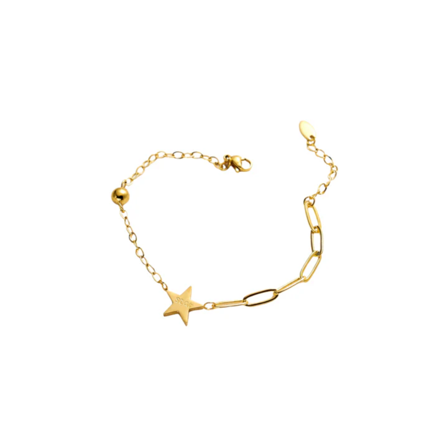 18K Gold Plated Eastern Star Chain Bracelet