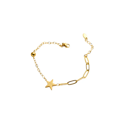 18K Gold Plated Eastern Star Chain Bracelet