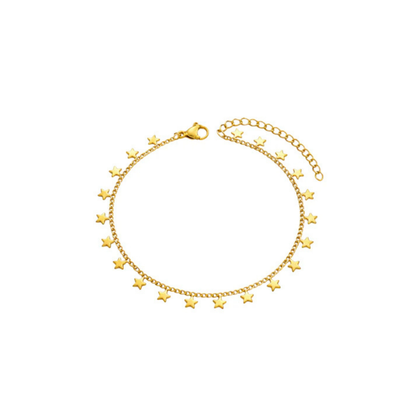 Gold Tiny Star Charm Bracelet