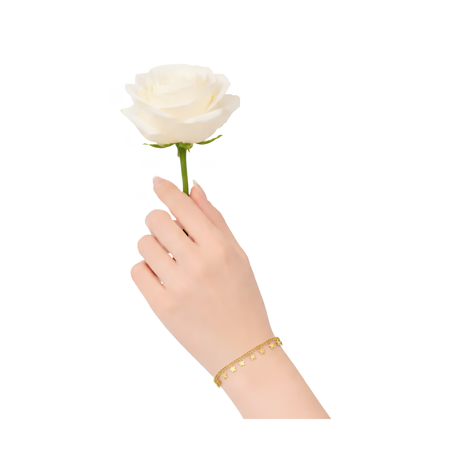 Gold Tiny Star Charm Bracelet