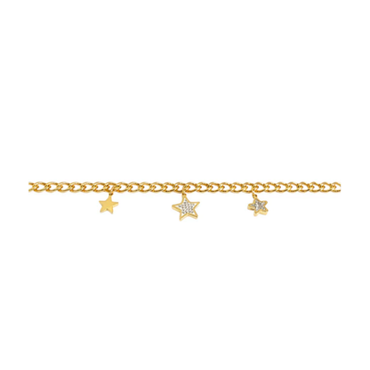 Celestial Star Charm Chain Bracelet