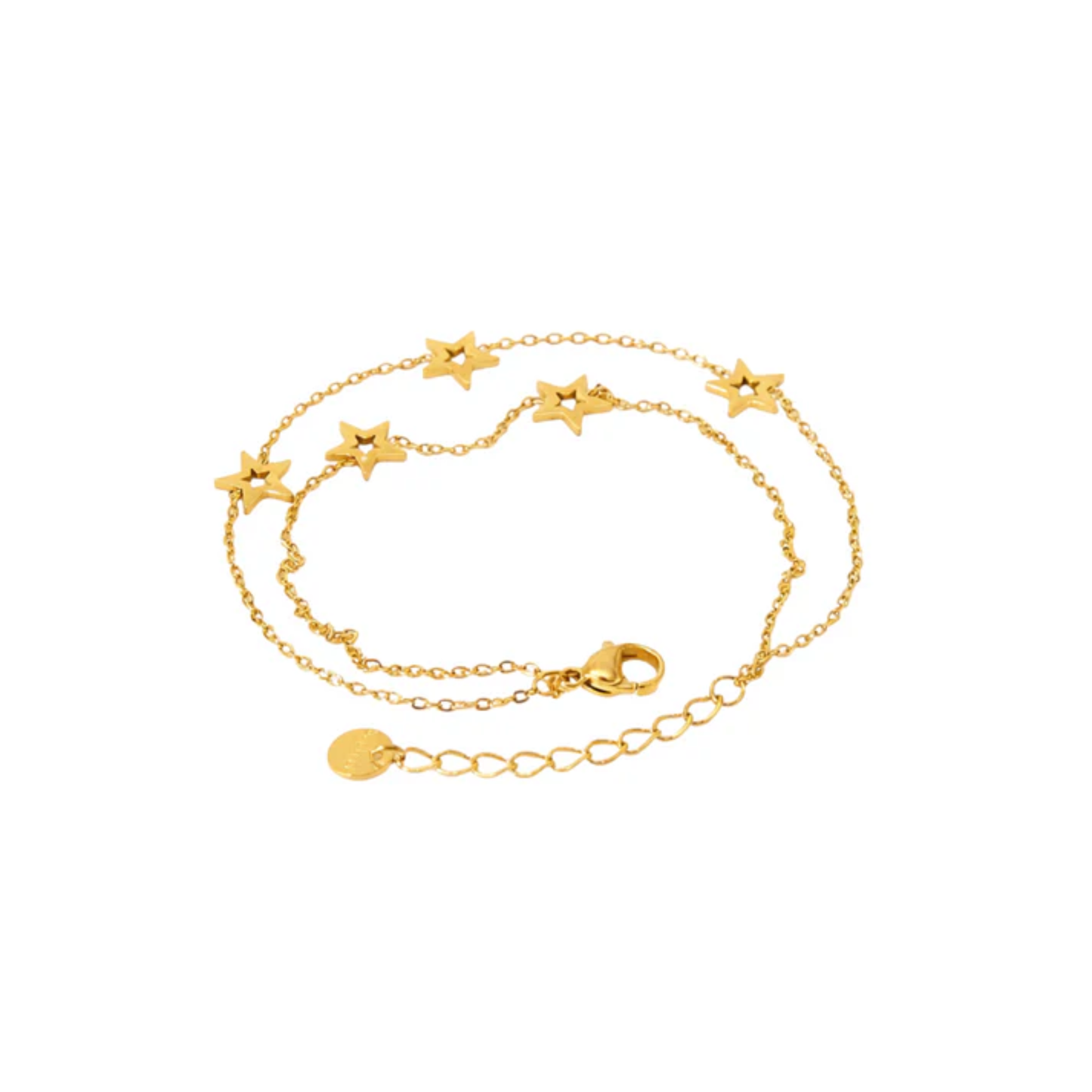 Korean Double Layer Star Charm Bracelet