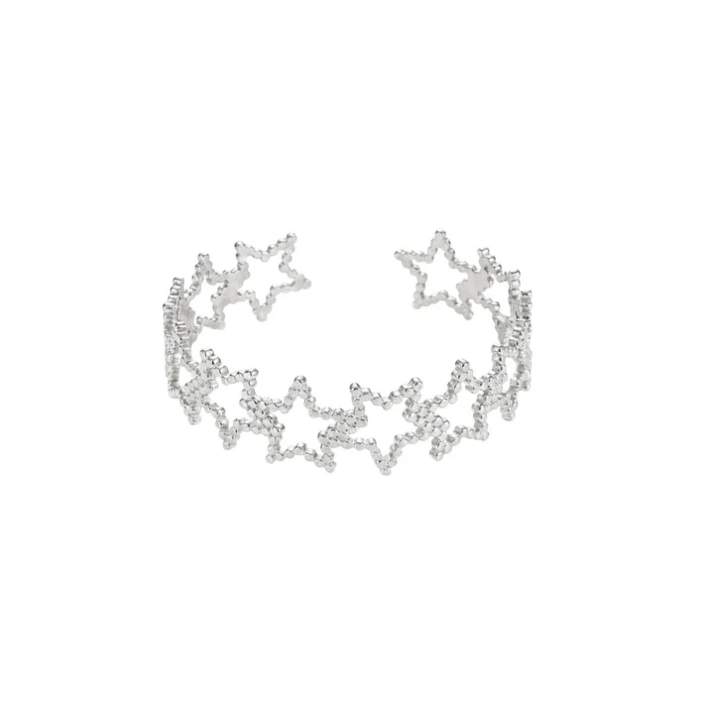 18K Gold Plated Hollow Star Cuff Bracelet