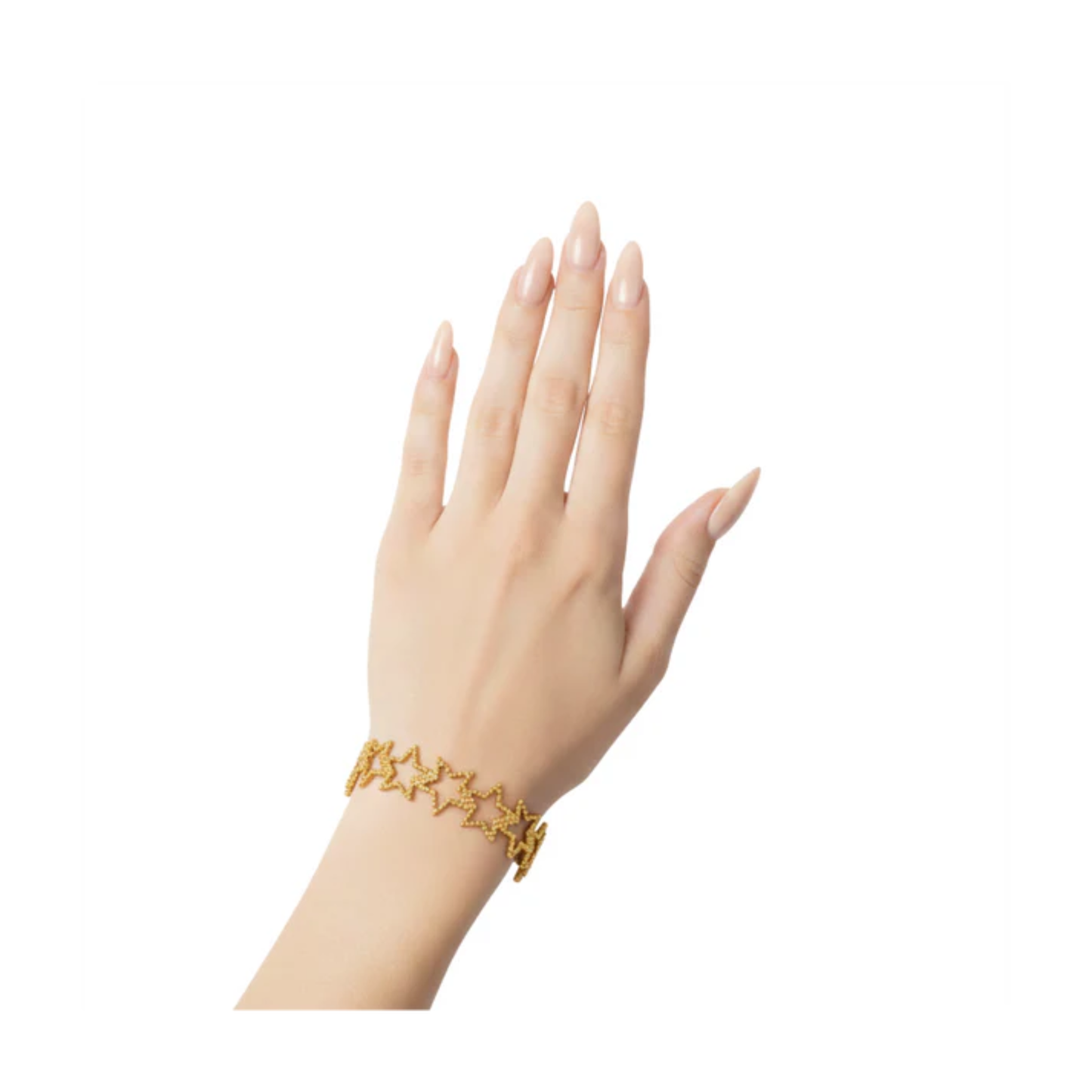 18K Gold Plated Hollow Star Cuff Bracelet