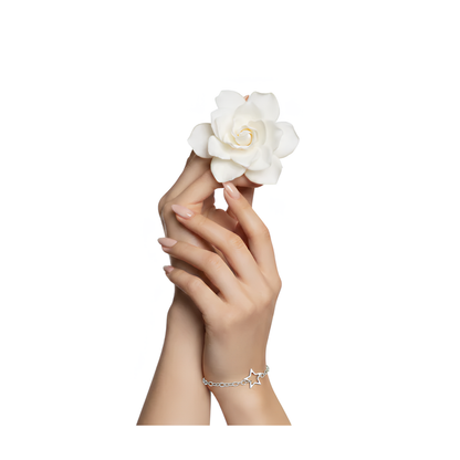 316L Stainless Steel Open Star Chain Bracelet