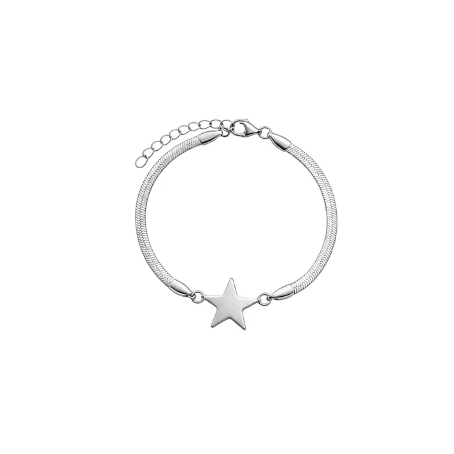 Gold Plated Star Snake Chain Bracelet