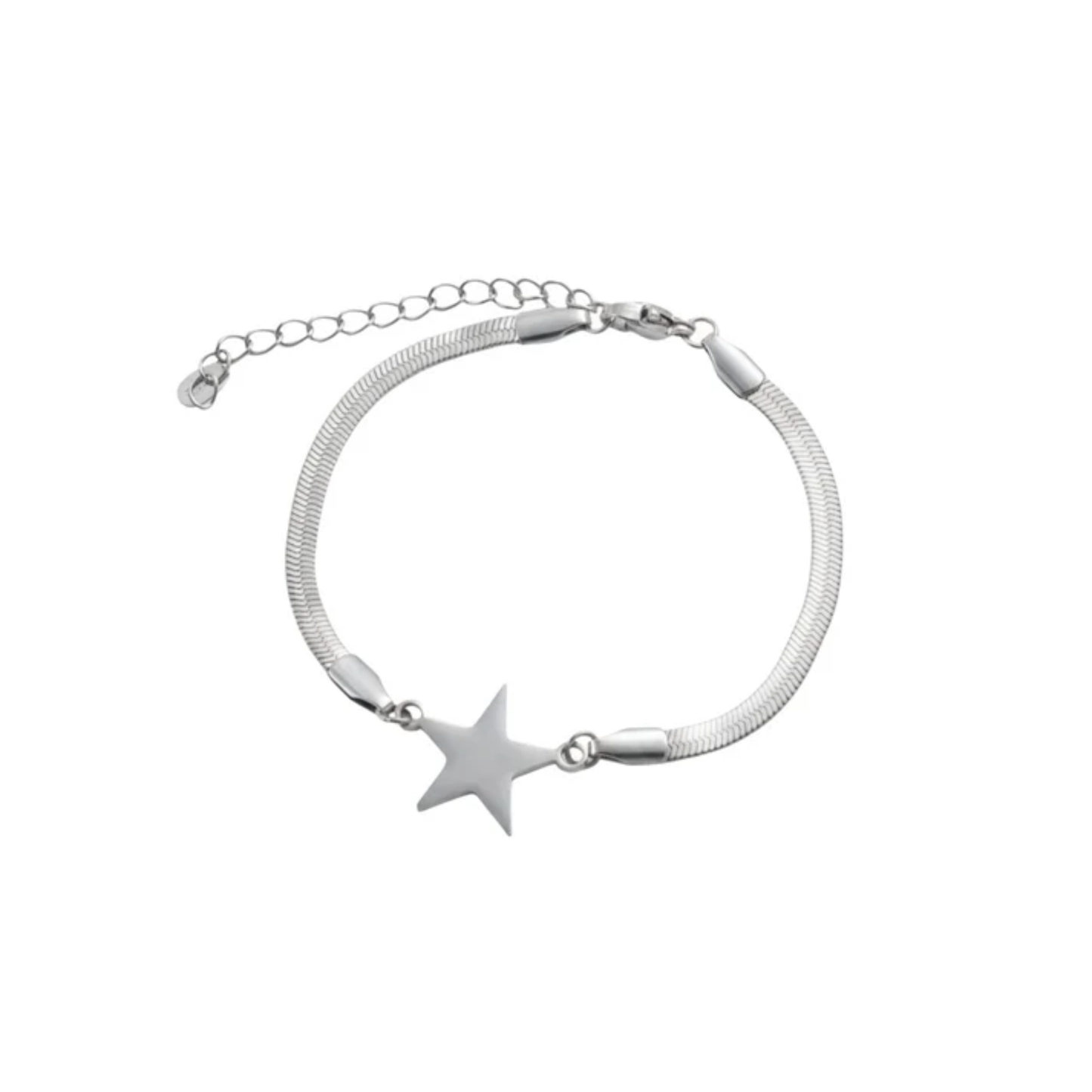 Gold Plated Star Snake Chain Bracelet