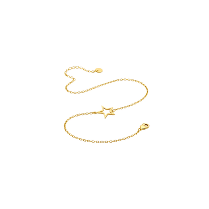 Minimal Star Charm Chain Bracelet