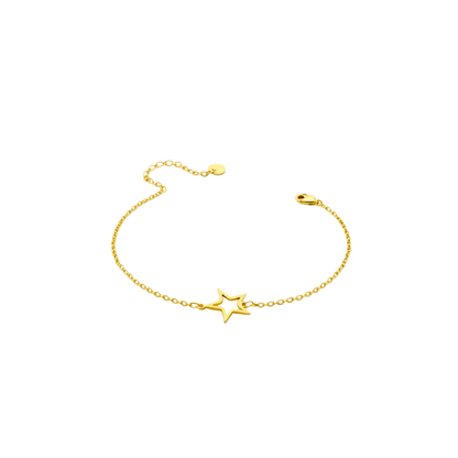 Minimal Star Charm Chain Bracelet