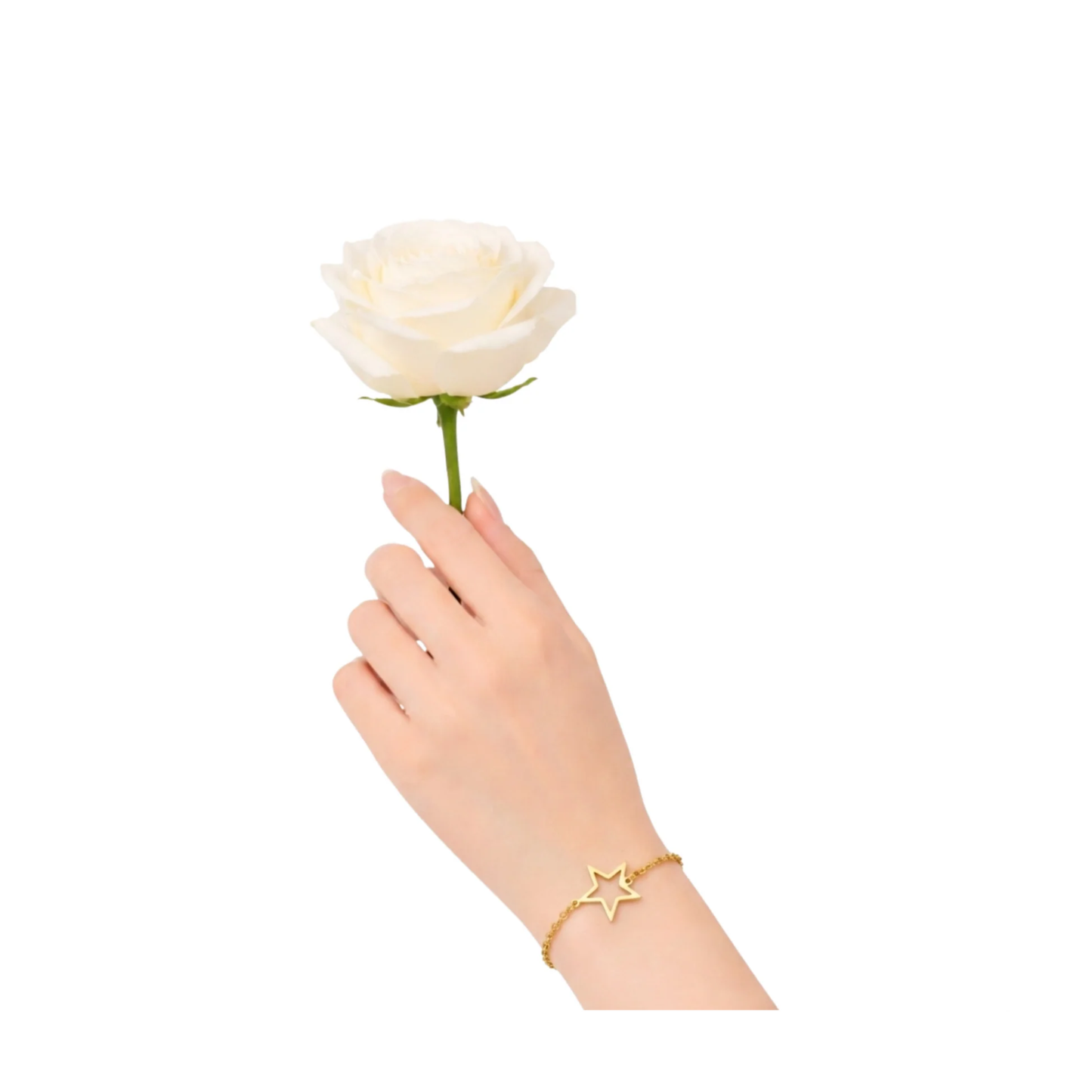 Minimal Star Charm Chain Bracelet