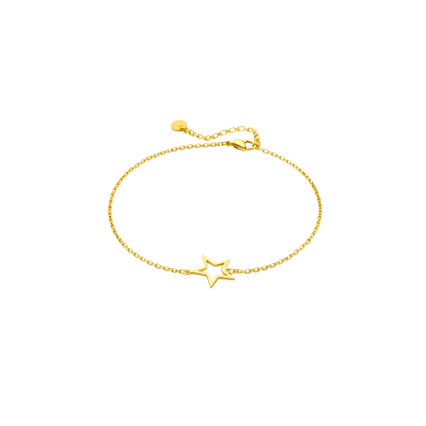 Minimal Star Charm Chain Bracelet