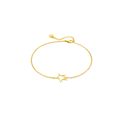 Minimal Star Charm Chain Bracelet