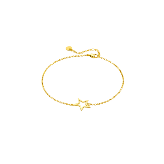 Minimal Star Charm Chain Bracelet