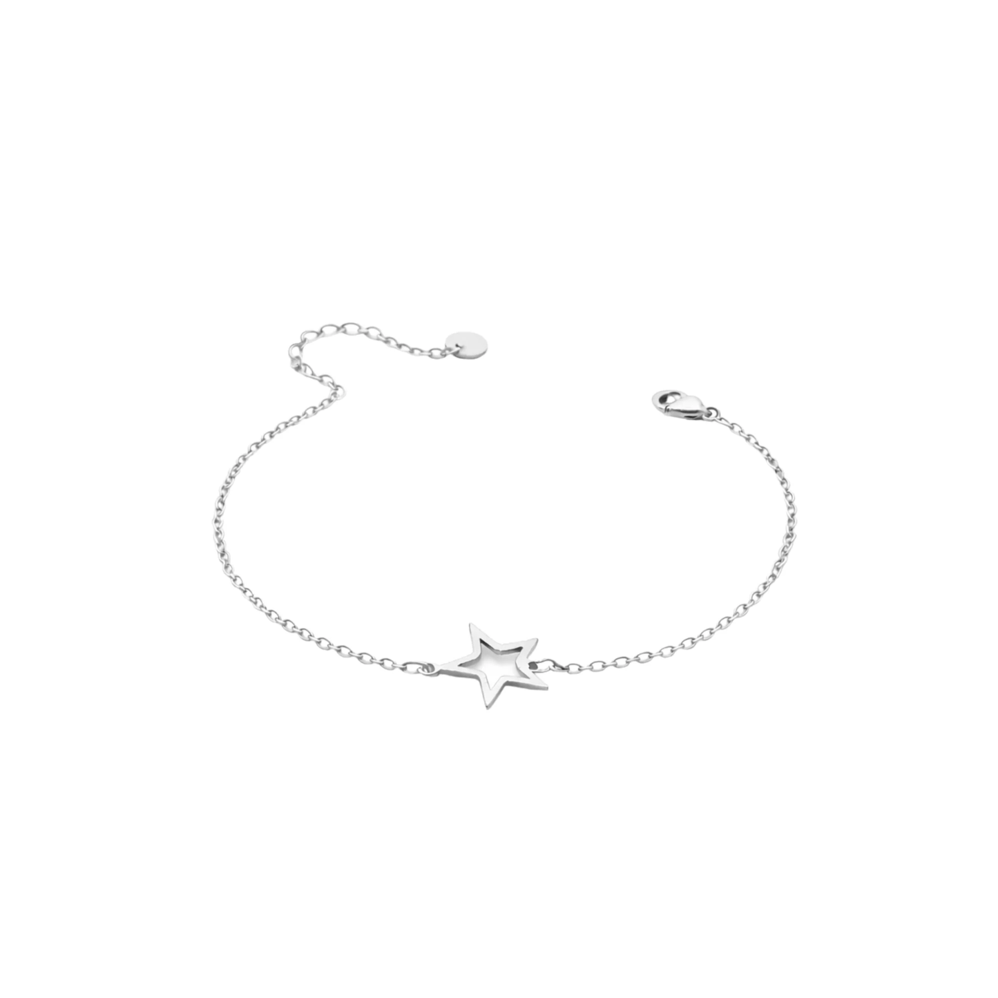 Minimal Star Charm Chain Bracelet