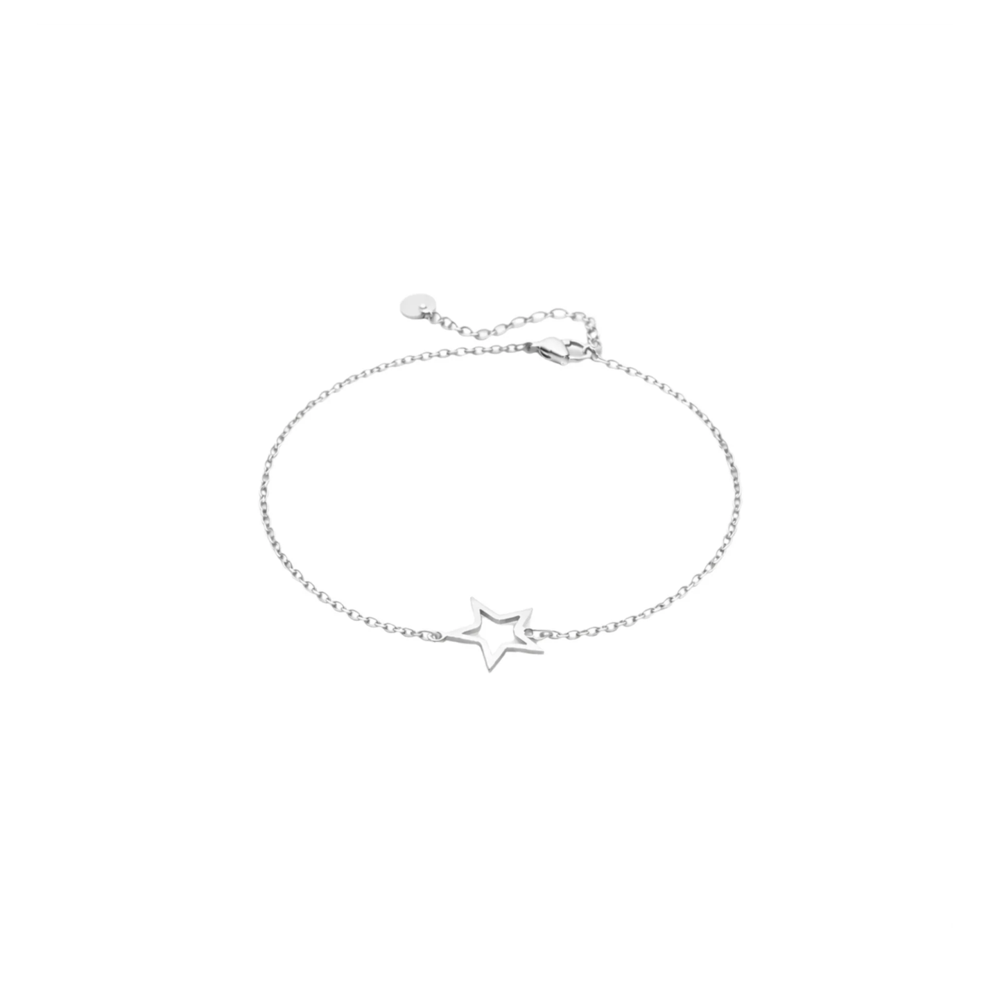 Minimal Star Charm Chain Bracelet