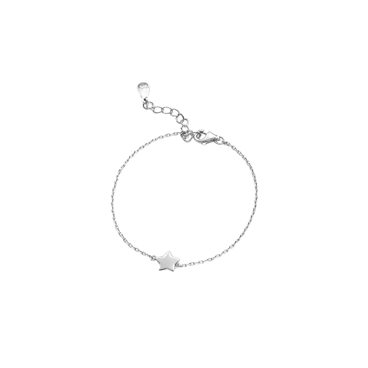 925 Sterling Silver Mini Star Chain Bracelet