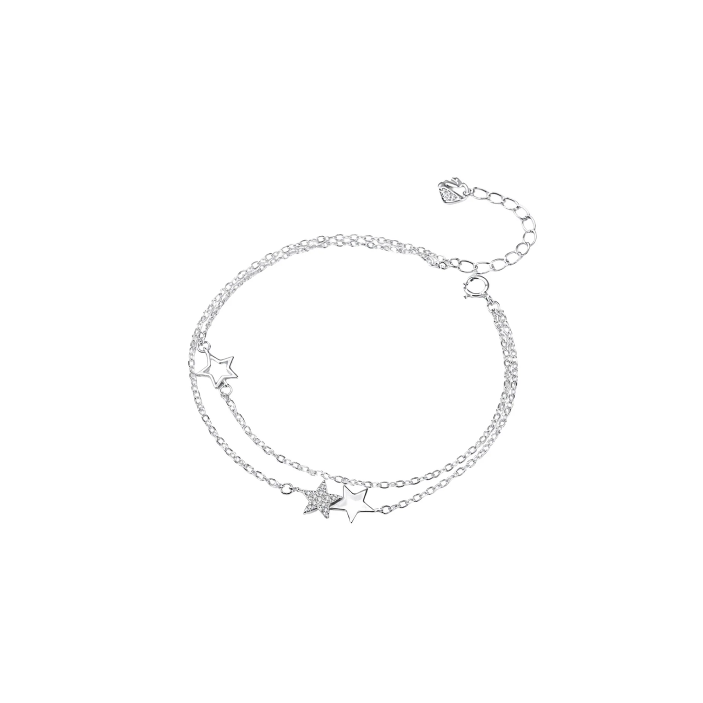 Double Layer Star Zircon Bracelet