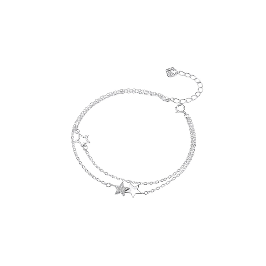 Double Layer Star Zircon Bracelet