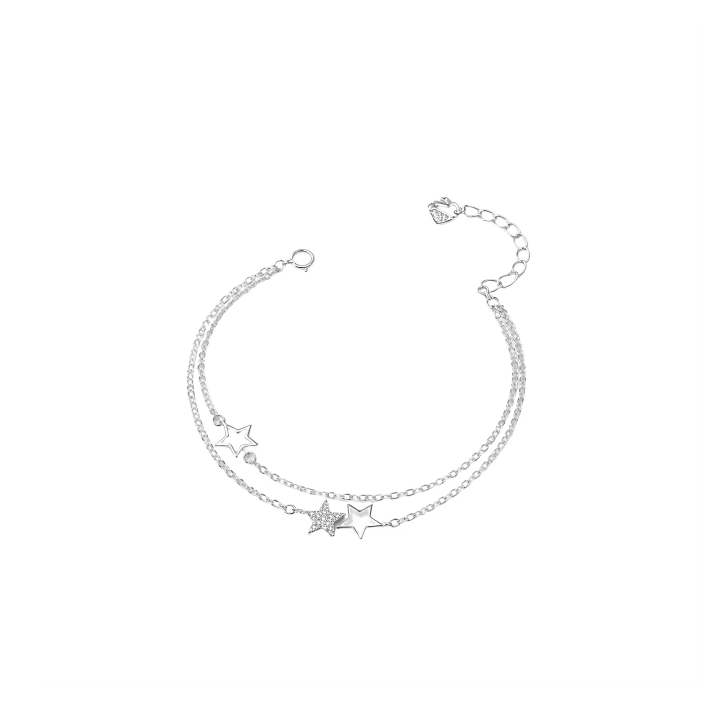 Double Layer Star Zircon Bracelet