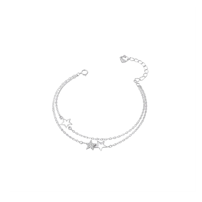 Double Layer Star Zircon Bracelet