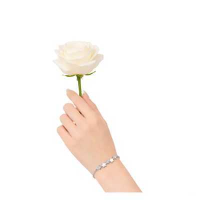 Mini Star Trio Silver Bracelet