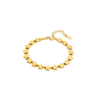 Golden Star Link Bracelet