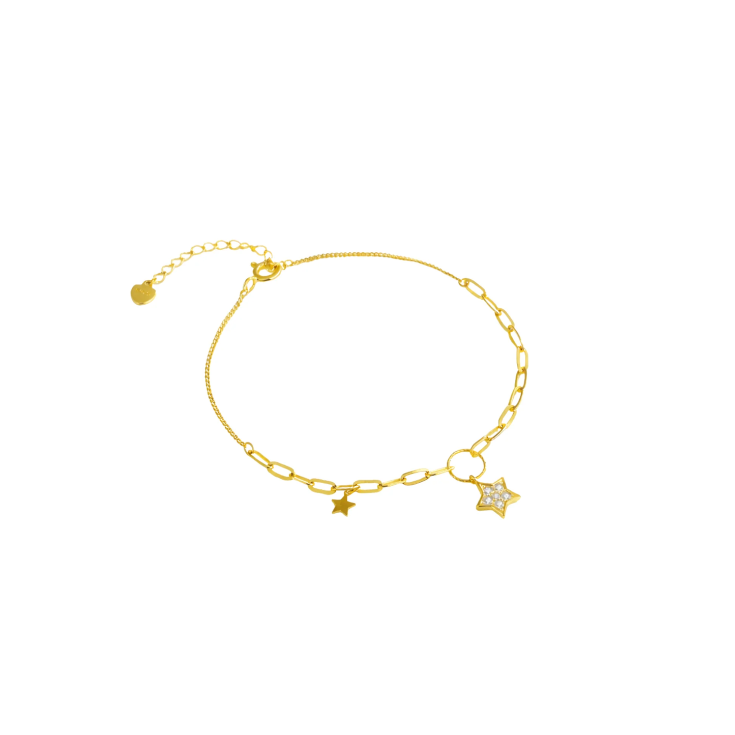 Minimalist Gold Star Charm Bracelet