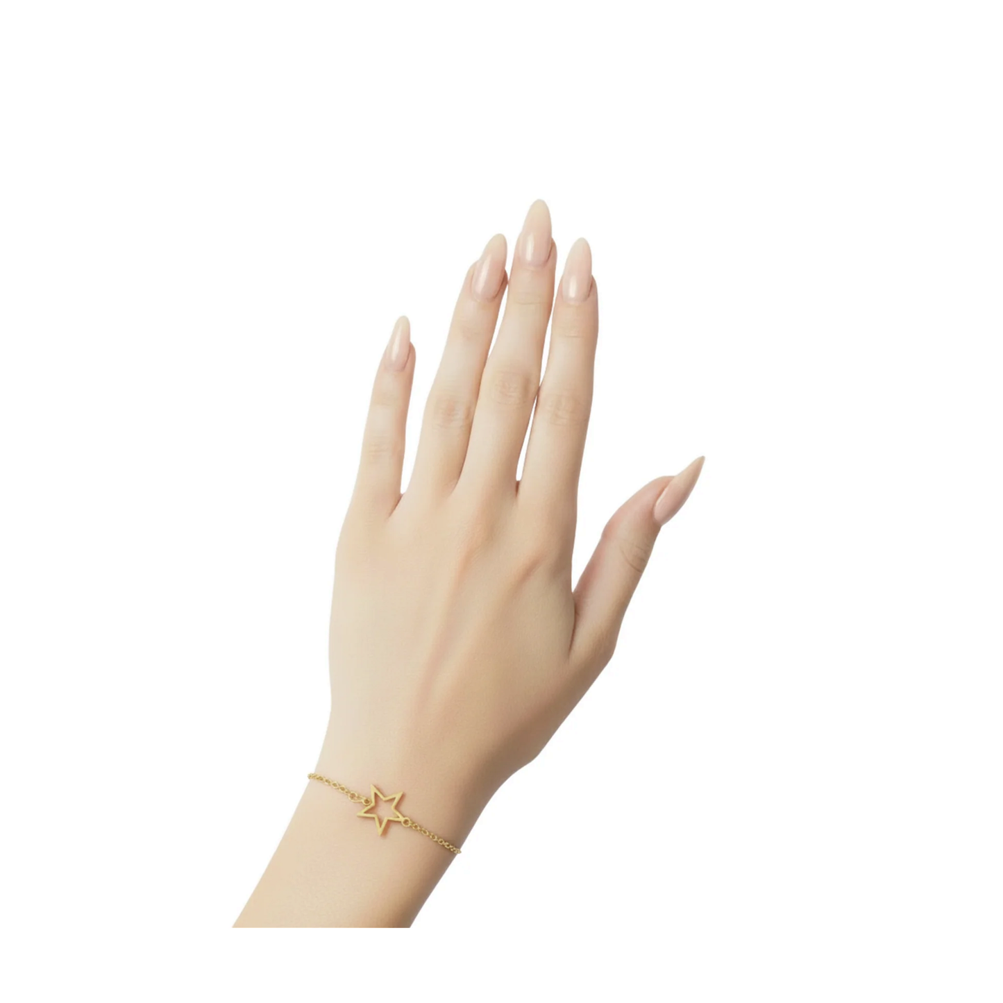 Minimal Star Charm Chain Bracelet