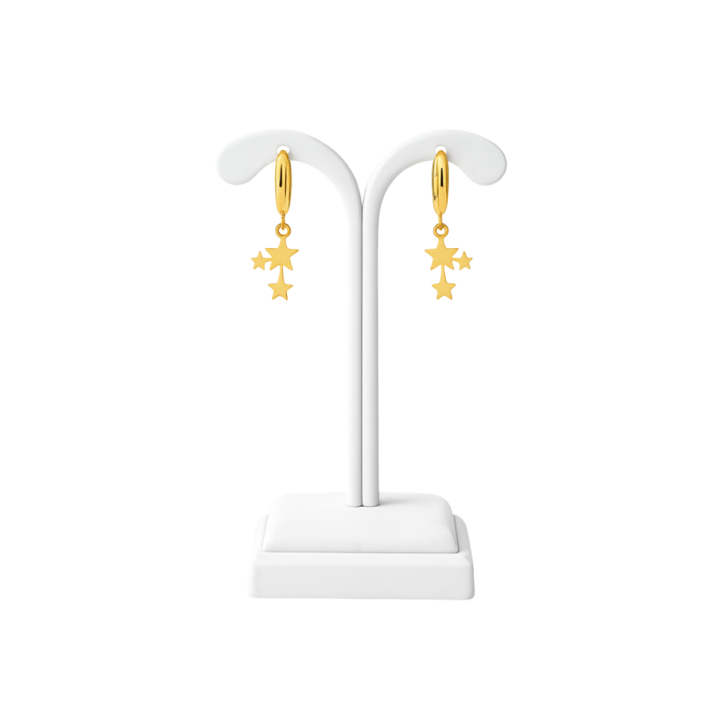 Shooting Star Hoop Earrings